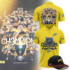 Carolina Hurricanes Super Rugby Pacific 2026 Champions Edition Polo Shirt in solid yellow with championship graphics