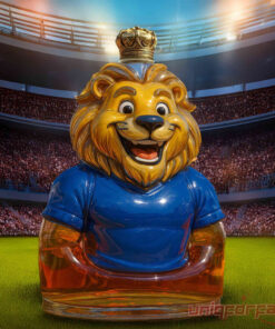 Chelsea FC Blue Lion Whiskey Bottle – 2025 Champion Decanter for Soccer Fans & Bar Display
