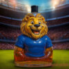 Chelsea FC Blue Lion Whiskey Bottle finished with a classic plain black cap closure
