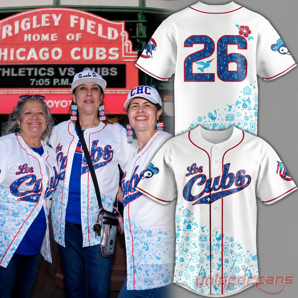 Chicago Cubs Puerto Rican Heritage Limited Edition Baseball Jersey Chicago Cubs Puerto Rican Heritage Limited Edition Baseball Jersey