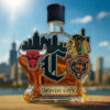 Chicago Sport Teams Windy City Limited Edition Whiskey Bottle featuring a classic plain black cap closure