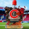 Chicago Sports Teams One City Four Teams One Legacy Limited Edition Whiskey Bottle with a red wax style drip cap