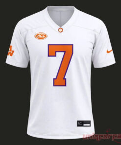 Clemson Tigers x Morgan Wallen White 2026 Exclusive Football Jersey