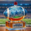 Dallas Cowboys America's Team Football Championship Whiskey Bottle featuring a smooth red wax-dipped style cap