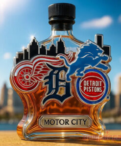 Detroit Sport Teams “Motor City” Limited Edition Whiskey Bottle