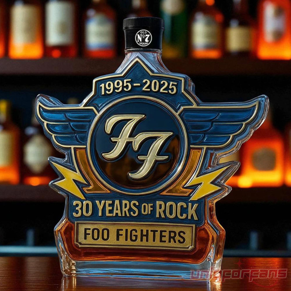 Foo Fighters 30th Anniversary Limited Edition Whiskey Bottle Foo Fighters 30th Anniversary Limited Edition Whiskey Bottle