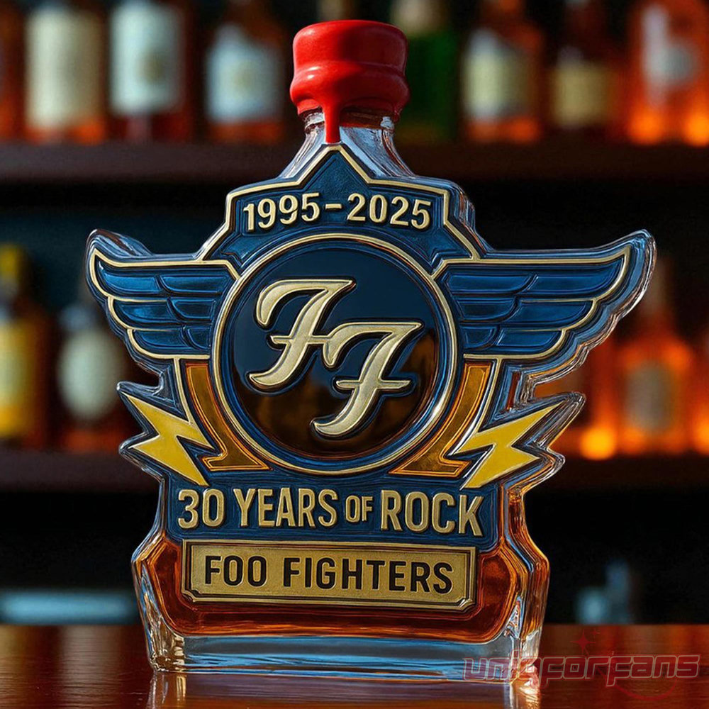 Foo Fighters 30th Anniversary Limited Edition Whiskey Bottle Foo Fighters 30th Anniversary Limited Edition Whiskey Bottle