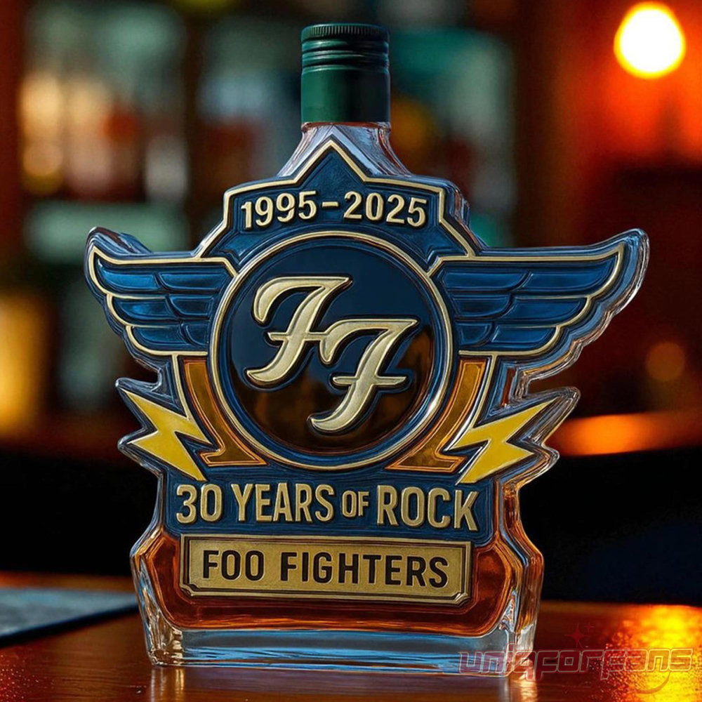 Foo Fighters 30th Anniversary Limited Edition Whiskey Bottle Foo Fighters 30th Anniversary Limited Edition Whiskey Bottle