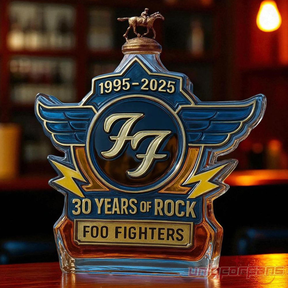Foo Fighters 30th Anniversary Limited Edition Whiskey Bottle Foo Fighters 30th Anniversary Limited Edition Whiskey Bottle
