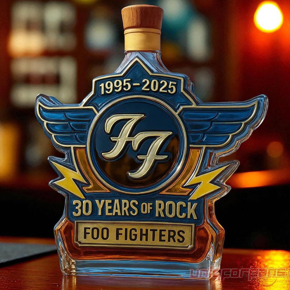 Foo Fighters 30th Anniversary Limited Edition Whiskey Bottle Foo Fighters 30th Anniversary Limited Edition Whiskey Bottle