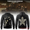 Fuerza Regida This is Our Dream Tour Black 2026 Special Edition Hoodie with a band portrait front and gold star back