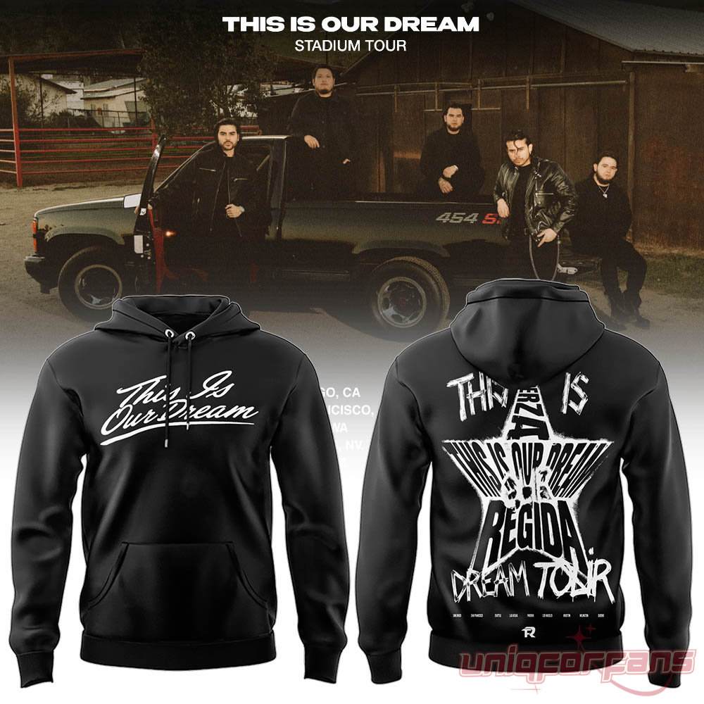 Fuerza Regida This is Our Dream Tour Black 2026 Special Edition Hoodie Fuerza Regida This is Our Dream Tour Black 2026 Special Edition Hoodie