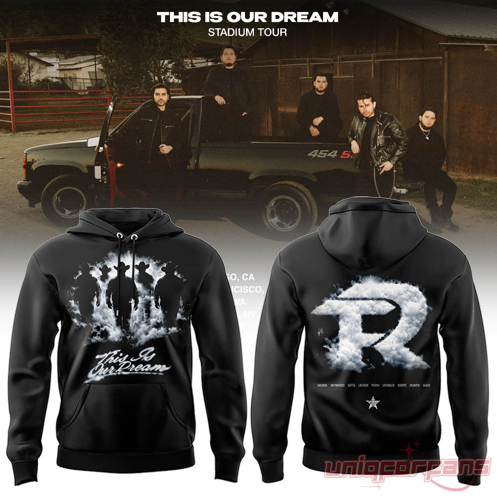 Fuerza Regida This is Our Dream Tour Black 2026 Special Edition Hoodie Fuerza Regida This is Our Dream Tour Black 2026 Special Edition Hoodie