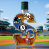 Golden Gate Grit Inspired Limited Edition Whiskey Bottle featuring a dark green ribbed screw cap closure
