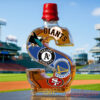 Golden Gate Grit Inspired Limited Edition Whiskey Bottle topped with a vivid red wax style drip cap