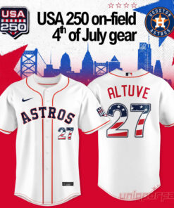Houston Astros Jose Altuve x USA 250 4th of July Jersey Limited Edition
