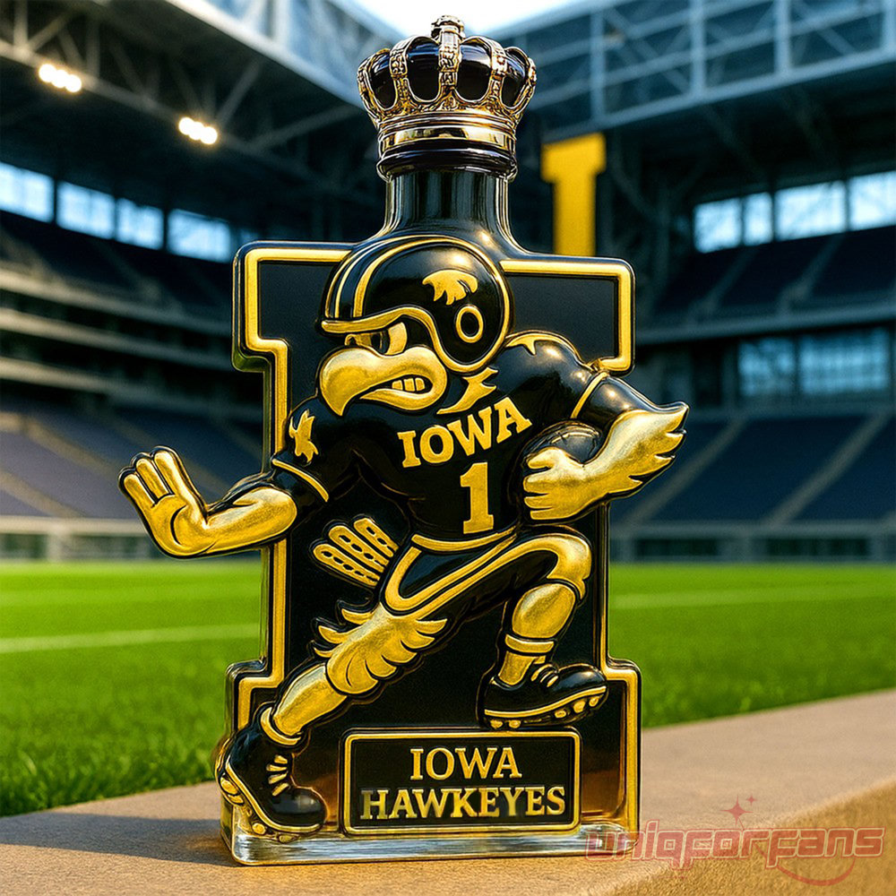 Iowa Hawkeyes Mascot Limited Edition Whiskey Bottle Iowa Hawkeyes Mascot Limited Edition Whiskey Bottle