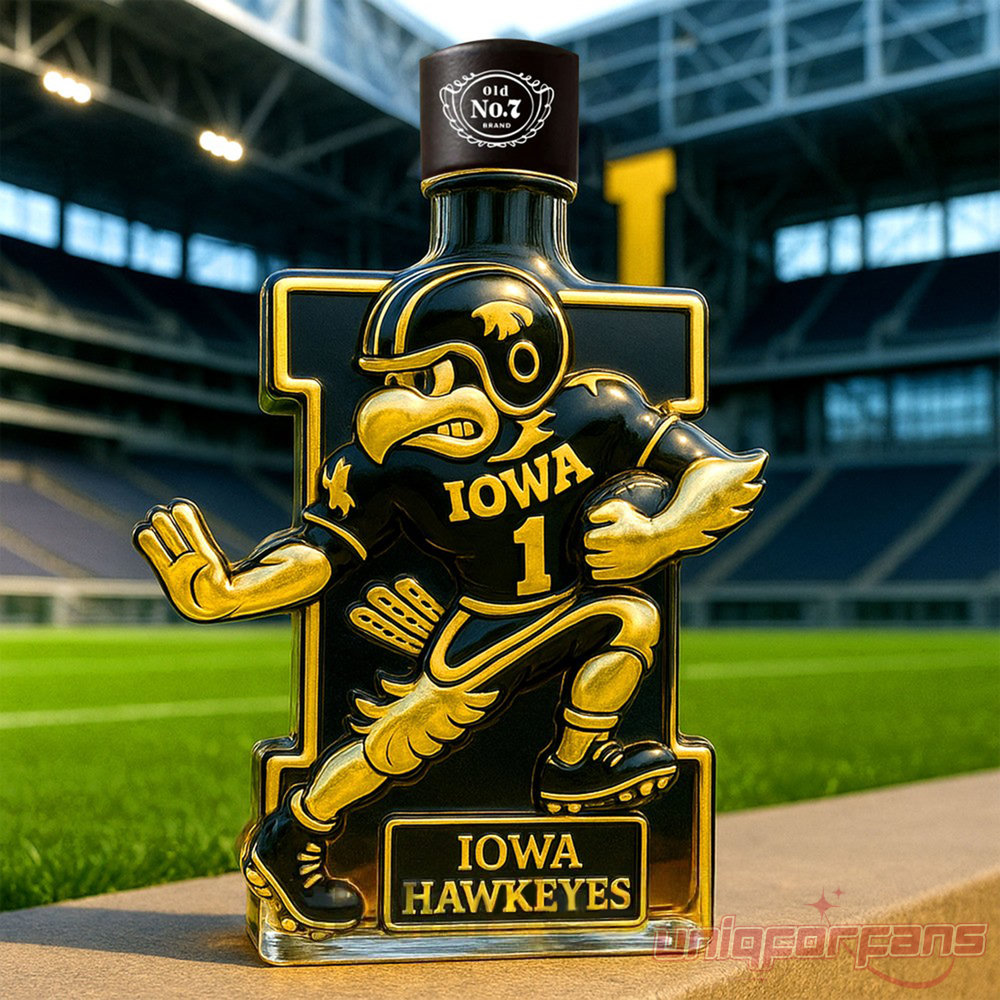 Iowa Hawkeyes Mascot Limited Edition Whiskey Bottle Iowa Hawkeyes Mascot Limited Edition Whiskey Bottle