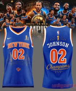 Johnson New York Knicks 2026 Champions NBA Jersey