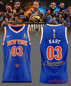 Josh Hart New York Knicks 2026 Champions NBA Jersey