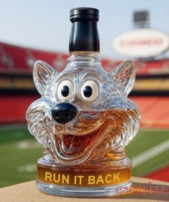 Kansas City Chiefs Mascot “Run It Back” Whiskey Bottle