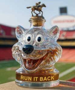 Kansas City Chiefs Mascot “Run It Back” Whiskey Bottle