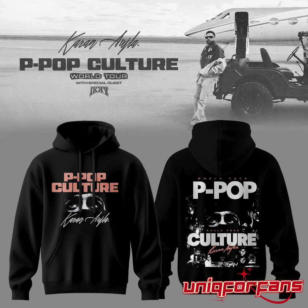 Karan Aujla P-Pop Culture World Tour Shadow Limited Hoodie Karan Aujla P-Pop Culture World Tour Shadow Limited Hoodie