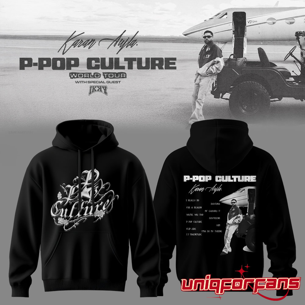 Karan Aujla P-Pop Culture World Tour Shadow Limited Hoodie Karan Aujla P-Pop Culture World Tour Shadow Limited Hoodie