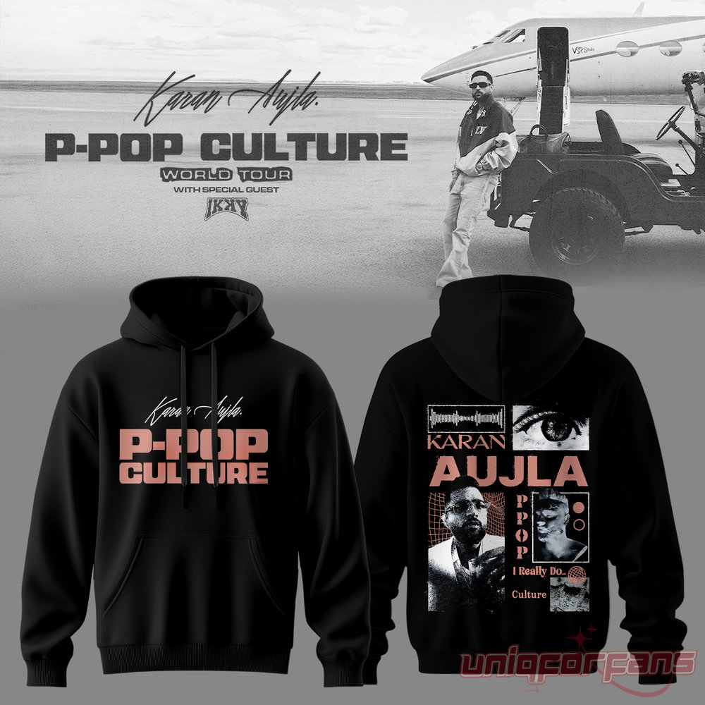 Karan Aujla P-Pop Culture World Tour Shadow Limited Hoodie Karan Aujla P-Pop Culture World Tour Shadow Limited Hoodie
