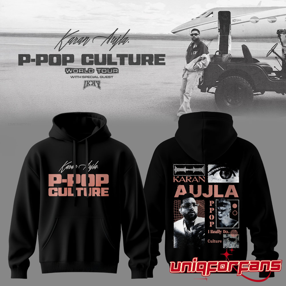 Karan Aujla P-Pop Culture World Tour Shadow Limited Hoodie Karan Aujla P-Pop Culture World Tour Shadow Limited Hoodie
