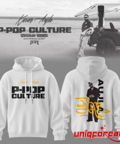 Karan Aujla P-Pop Culture World Tour Signature White Hoodie Karan Aujla P-Pop Culture World Tour Signature White Hoodie