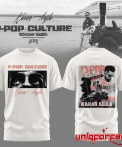 Karan Aujla P-Pop Culture World Tour White Signature T-shirt Karan Aujla P-Pop Culture World Tour White Signature T-shirt