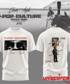 Karan Aujla P-Pop Culture World Tour White Signature T-shirt