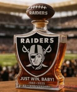 Las Vegas Raiders 65th Anniversary Limited Edition Whiskey Bottle