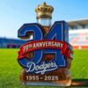 Los Angeles Dodgers 70th Anniversary Baseball Legacy Limited Edition Whiskey Bottle