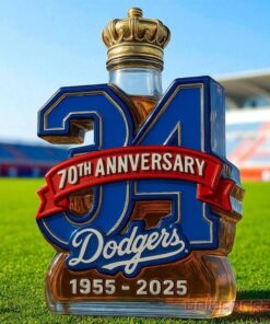 Los Angeles Dodgers 70th Anniversary Baseball Legacy Limited Edition Whiskey Bottle