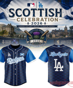 Los Angeles Dodgers Scottish Celebration 2026 Baseball Jersey