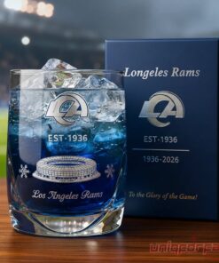 Los Angeles Rams 90th Anniversary Whiskey Glass