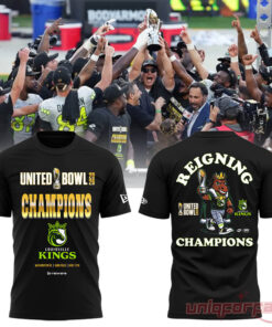 Louisville Kings 2026 United Bowl CHAMPIONS Special Edition 3D T-Shirt