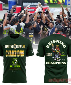 Louisville Kings 2026 United Bowl CHAMPIONS Special Edition 3D T-Shirt