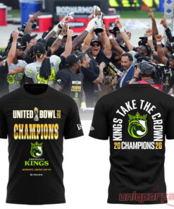 Louisville Kings Limited Edition 2026 United Bowl CHAMPIONS 3D T-Shirt