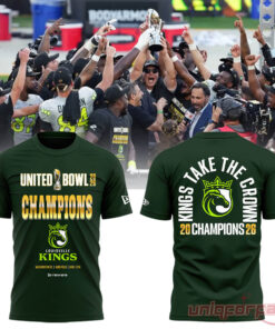 Louisville Kings Limited Edition 2026 United Bowl CHAMPIONS 3D T-Shirt
