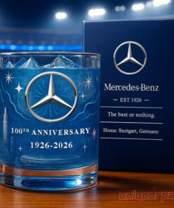 Mercedes Benz 100th Years Anniversary Whiskey Glass