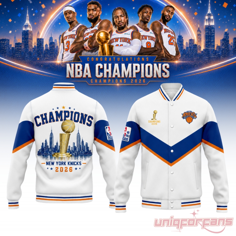 New York Knicks 2026 NBA Champions Bomber Jacket New York Knicks 2026 NBA Champions Bomber Jacket