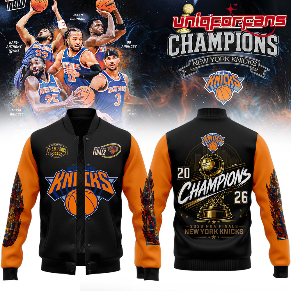 New York Knicks 2026 NBA Champions Bomber Jacket New York Knicks 2026 NBA Champions Bomber Jacket
