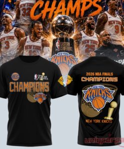 New York Knicks 2026 NBA Finals Champions 3D T-shirt
