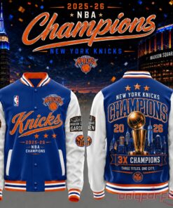 New York Knicks NBA 3X Champions 2026 Limited Jacket