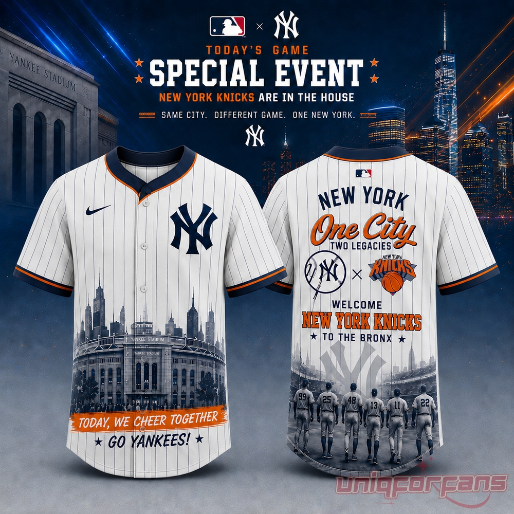 New York Knicks & Yankees Welcome Champions Jersey New York Knicks & Yankees Welcome Champions Jersey