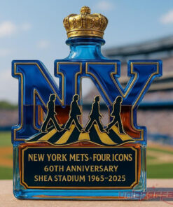 New York Mets x Four Icons 60th Anniversary Limited Edition Whiskey Bottle