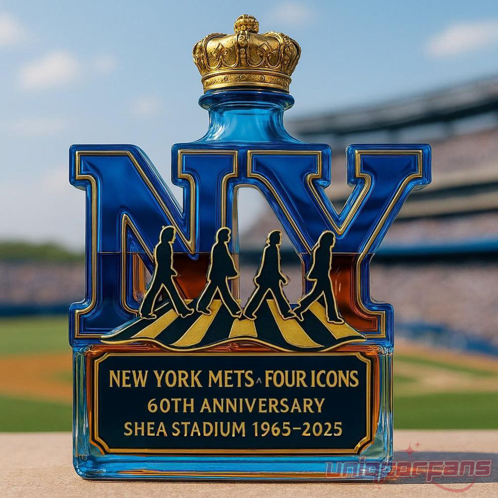 New York Mets x Four Icons 60th Anniversary Limited Edition Whiskey Bottle New York Mets x Four Icons 60th Anniversary Limited Edition Whiskey Bottle